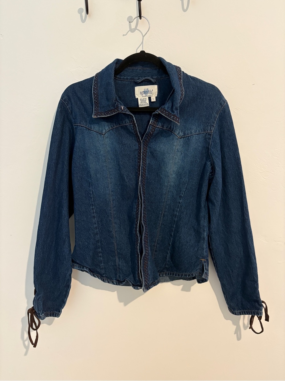 Agave Dark Blue Denim Jean Jacket